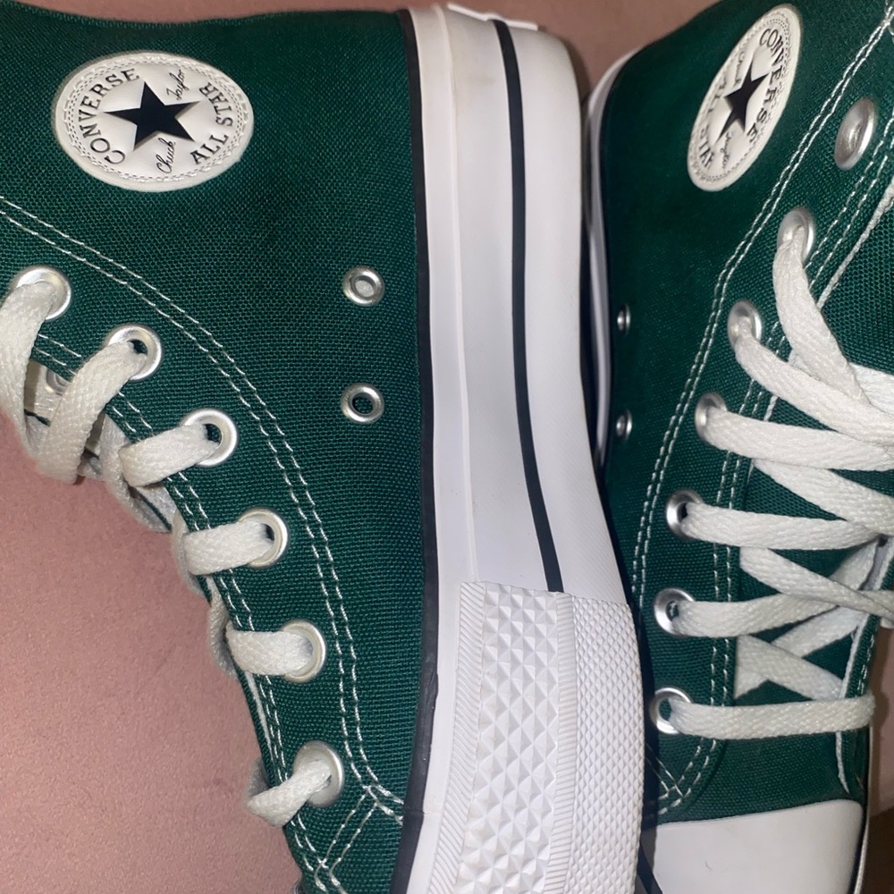 Converse All Star Green Canvas Sneakers